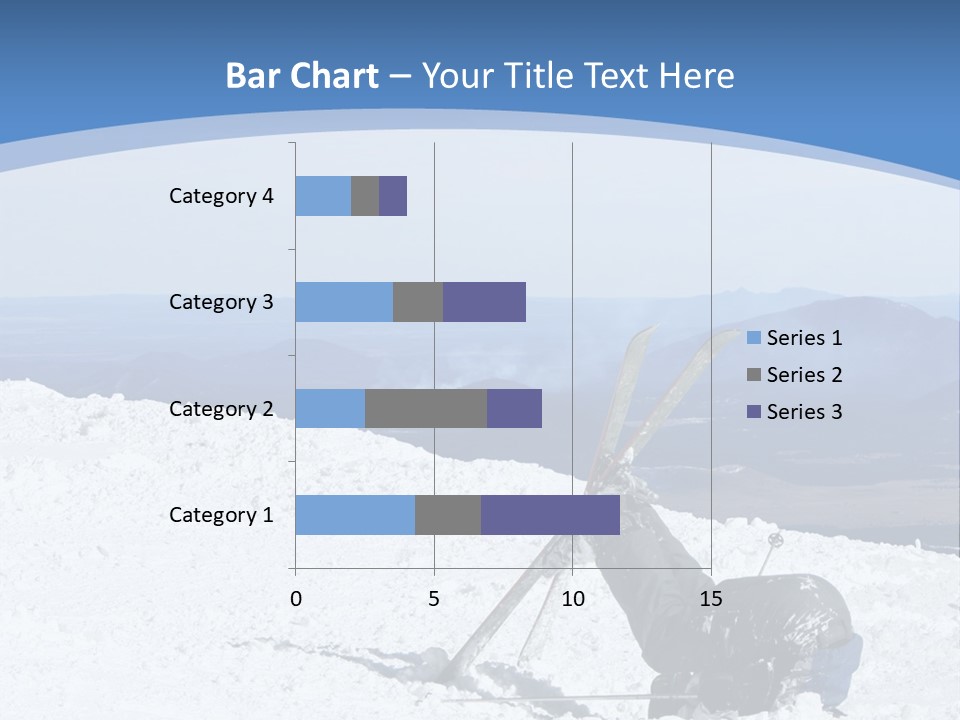 A Skier Buries His Head In The Snow After Failing To Perform A Trick. Great To Show Failure In A Comical Way. PowerPoint Template
