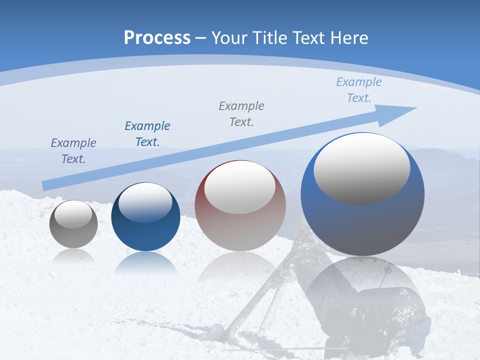 A Skier Buries His Head In The Snow After Failing To Perform A Trick. Great To Show Failure In A Comical Way. PowerPoint Template