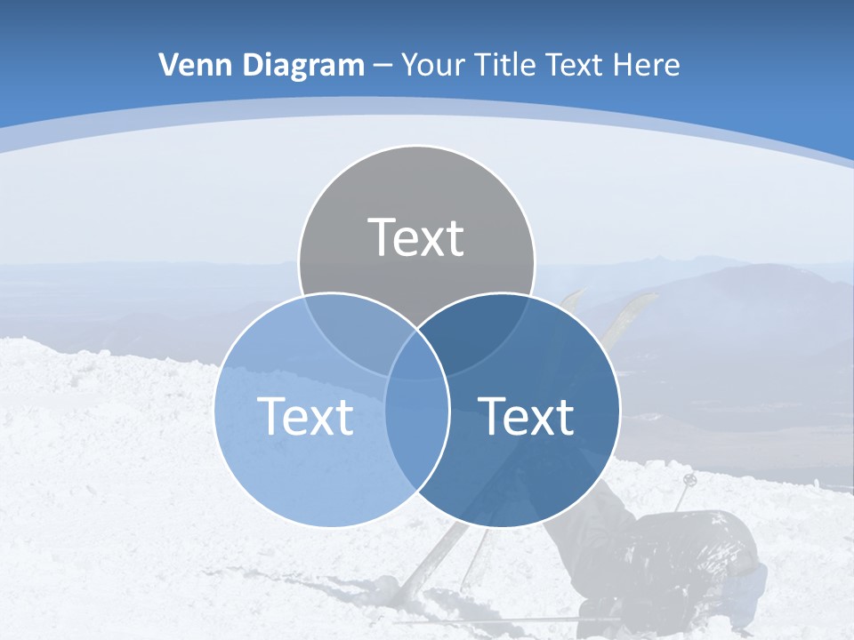 A Skier Buries His Head In The Snow After Failing To Perform A Trick. Great To Show Failure In A Comical Way. PowerPoint Template
