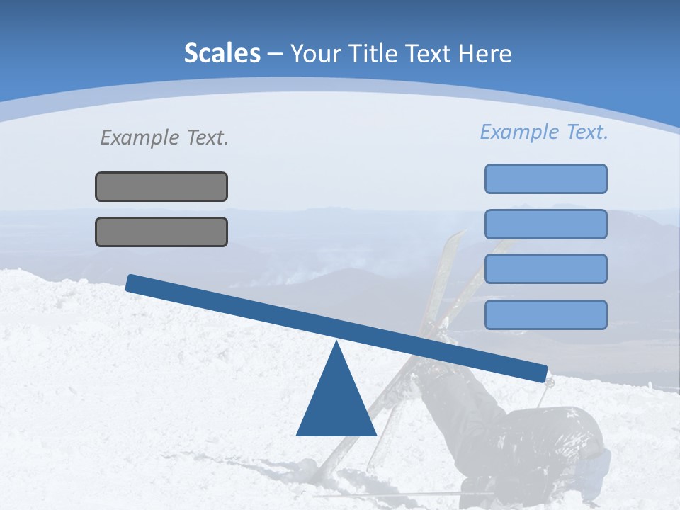 A Skier Buries His Head In The Snow After Failing To Perform A Trick. Great To Show Failure In A Comical Way. PowerPoint Template