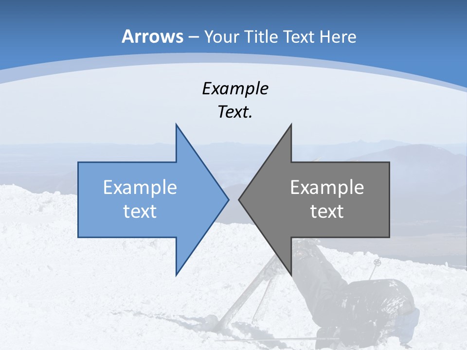 A Skier Buries His Head In The Snow After Failing To Perform A Trick. Great To Show Failure In A Comical Way. PowerPoint Template