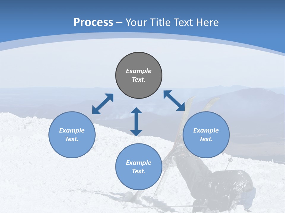 A Skier Buries His Head In The Snow After Failing To Perform A Trick. Great To Show Failure In A Comical Way. PowerPoint Template