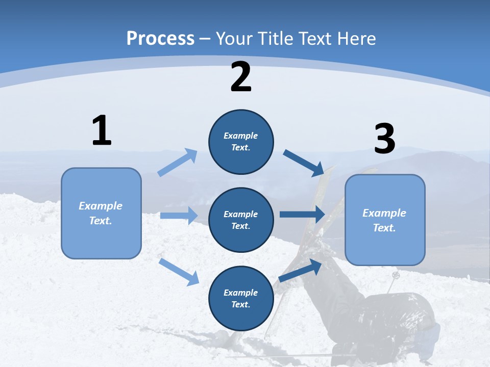 A Skier Buries His Head In The Snow After Failing To Perform A Trick. Great To Show Failure In A Comical Way. PowerPoint Template