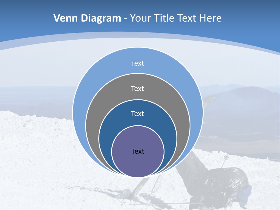 A Skier Buries His Head In The Snow After Failing To Perform A Trick. Great To Show Failure In A Comical Way. PowerPoint Template