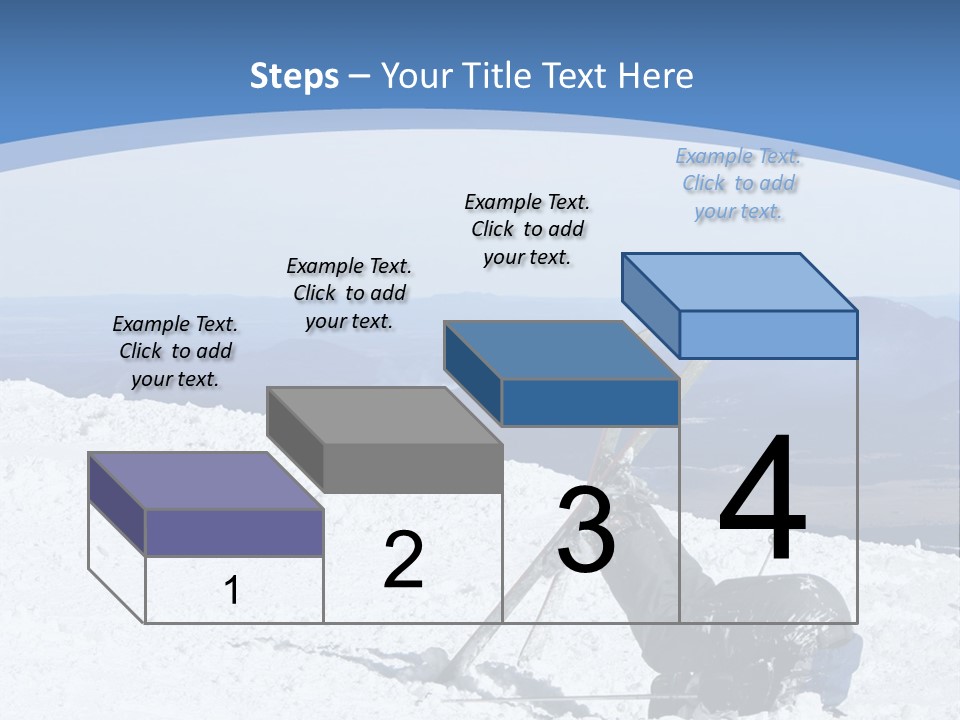 A Skier Buries His Head In The Snow After Failing To Perform A Trick. Great To Show Failure In A Comical Way. PowerPoint Template