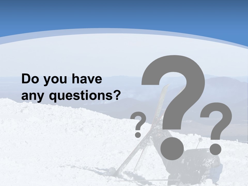 A Skier Buries His Head In The Snow After Failing To Perform A Trick. Great To Show Failure In A Comical Way. PowerPoint Template