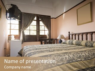 Native Hotel Room Dominican Republic Budget Simple PowerPoint Template