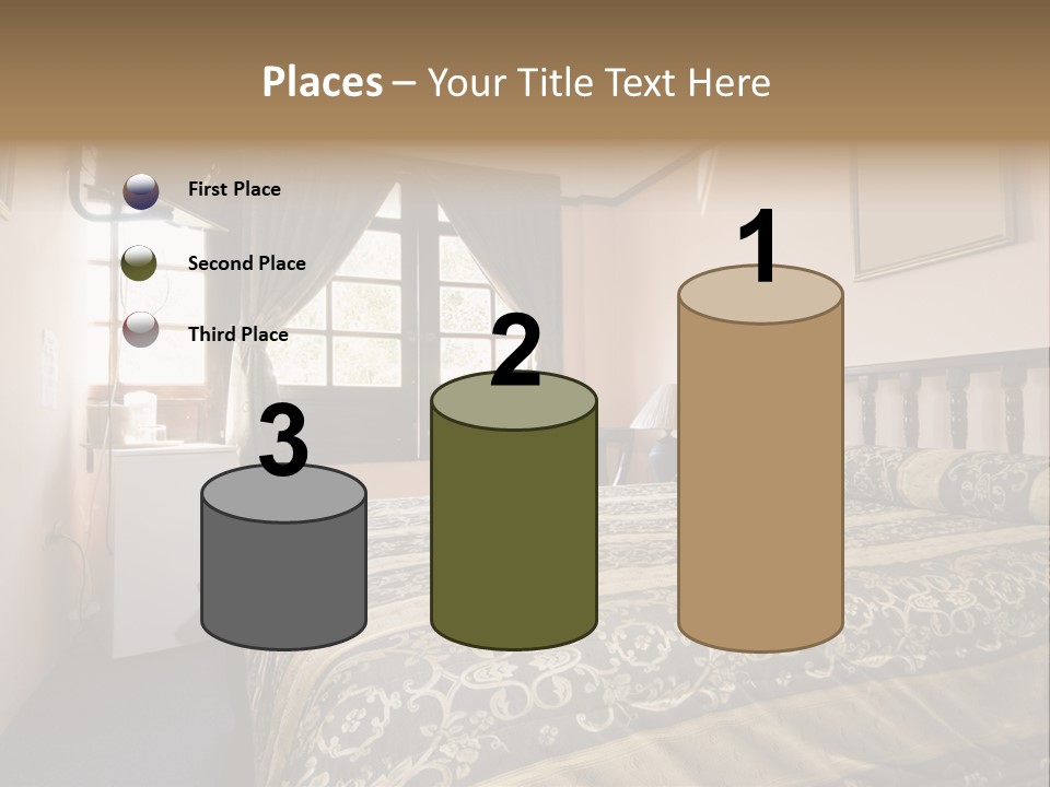 Native Hotel Room Dominican Republic Budget Simple PowerPoint Template