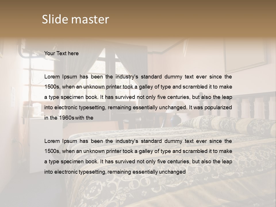 Native Hotel Room Dominican Republic Budget Simple PowerPoint Template