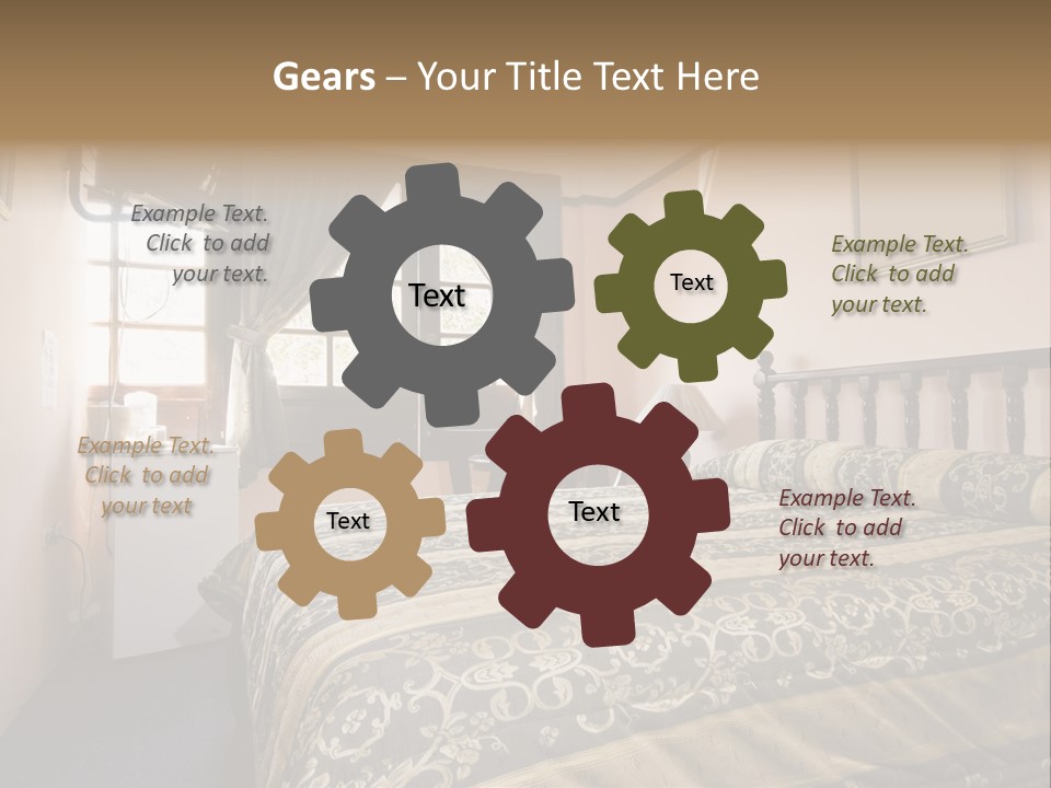 Native Hotel Room Dominican Republic Budget Simple PowerPoint Template