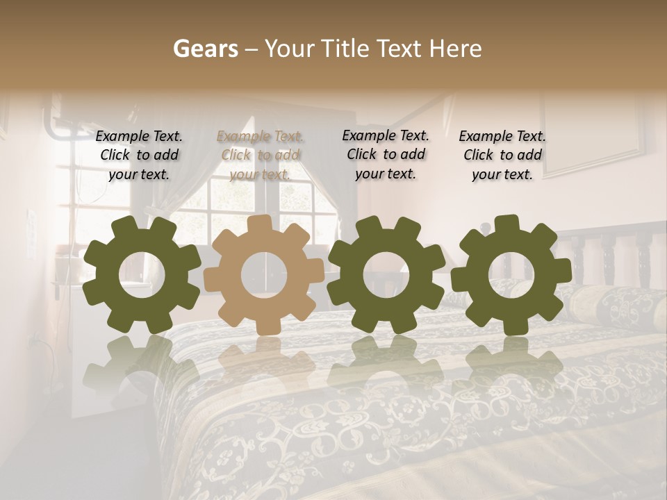 Native Hotel Room Dominican Republic Budget Simple PowerPoint Template