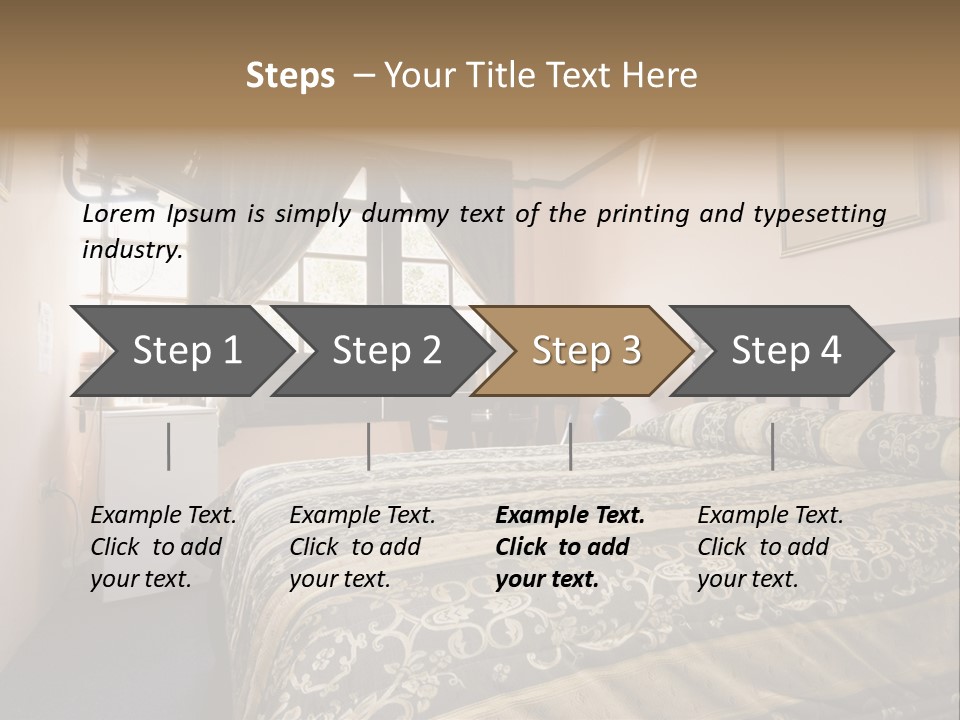 Native Hotel Room Dominican Republic Budget Simple PowerPoint Template
