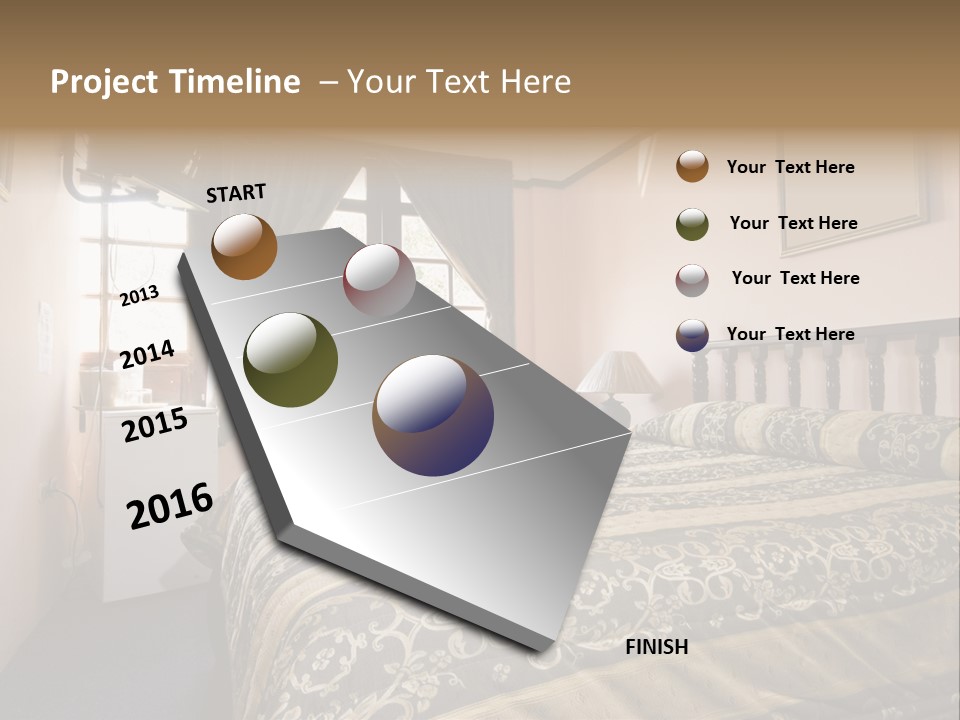 Native Hotel Room Dominican Republic Budget Simple PowerPoint Template