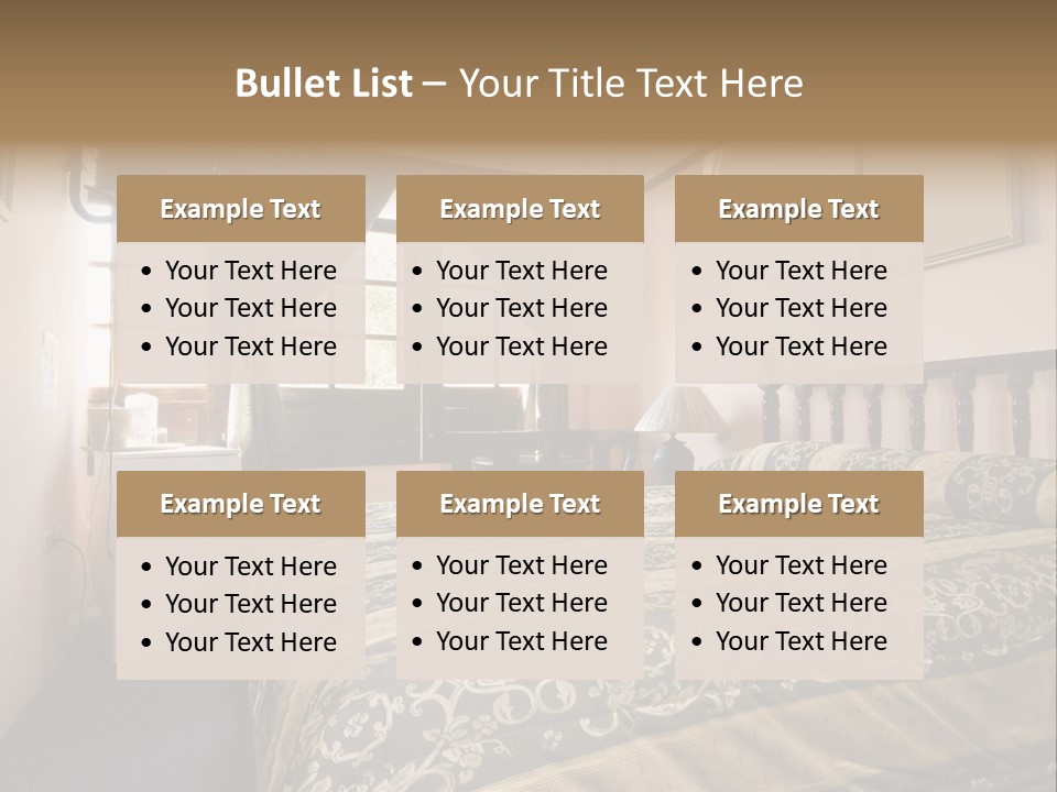 Native Hotel Room Dominican Republic Budget Simple PowerPoint Template