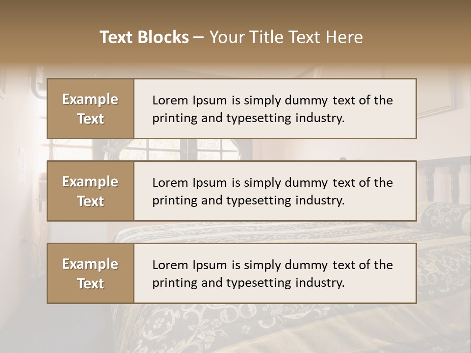 Native Hotel Room Dominican Republic Budget Simple PowerPoint Template