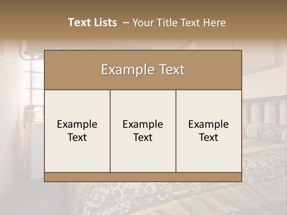 Native Hotel Room Dominican Republic Budget Simple PowerPoint Template