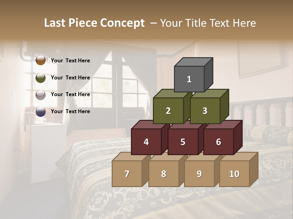 Native Hotel Room Dominican Republic Budget Simple PowerPoint Template