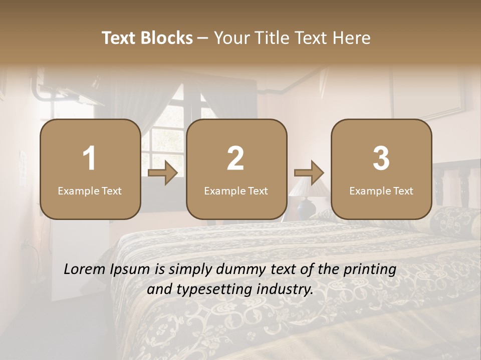 Native Hotel Room Dominican Republic Budget Simple PowerPoint Template