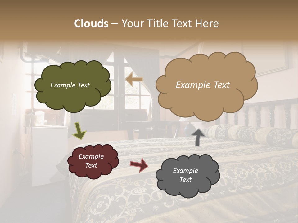 Native Hotel Room Dominican Republic Budget Simple PowerPoint Template