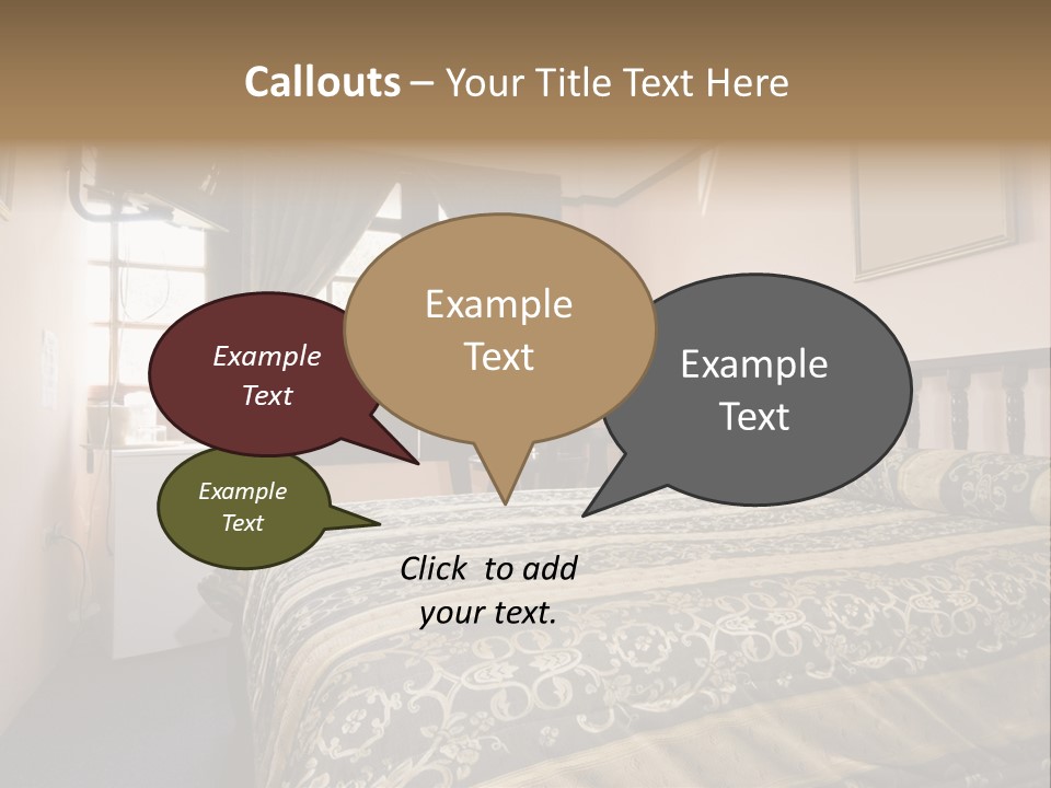 Native Hotel Room Dominican Republic Budget Simple PowerPoint Template