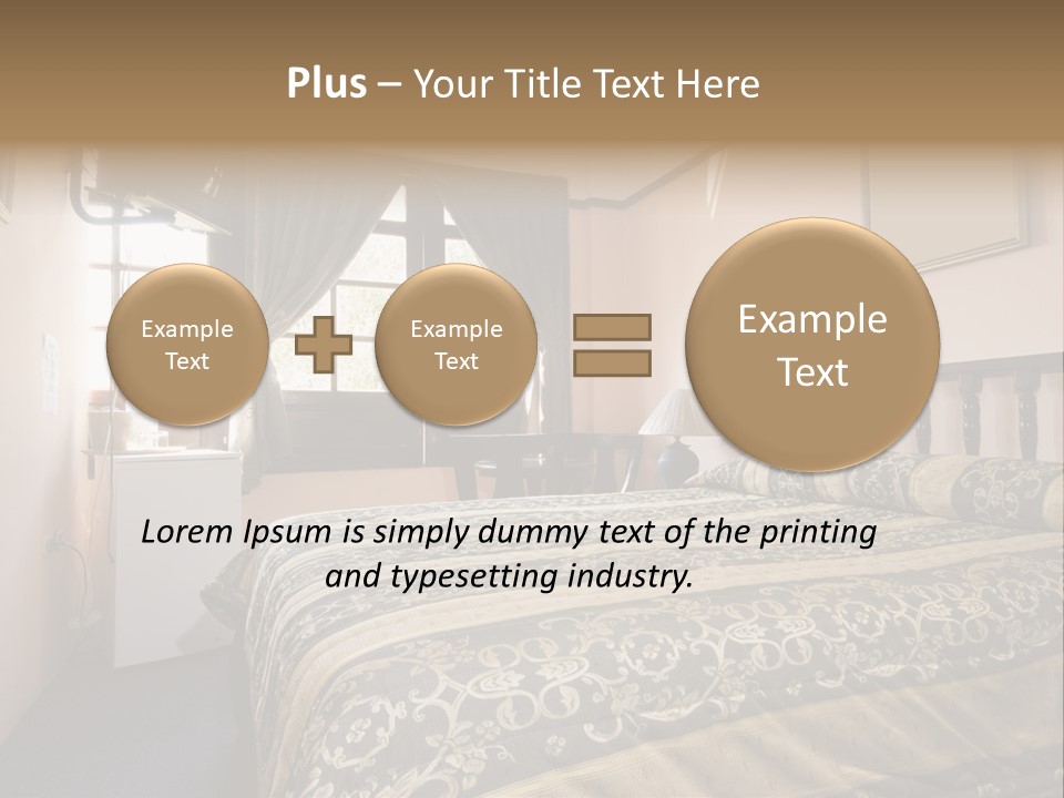 Native Hotel Room Dominican Republic Budget Simple PowerPoint Template