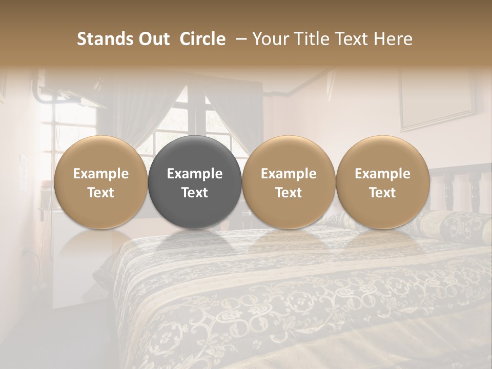 Native Hotel Room Dominican Republic Budget Simple PowerPoint Template