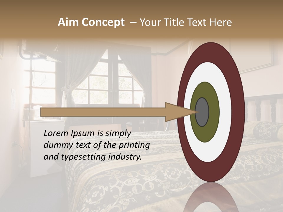 Native Hotel Room Dominican Republic Budget Simple PowerPoint Template