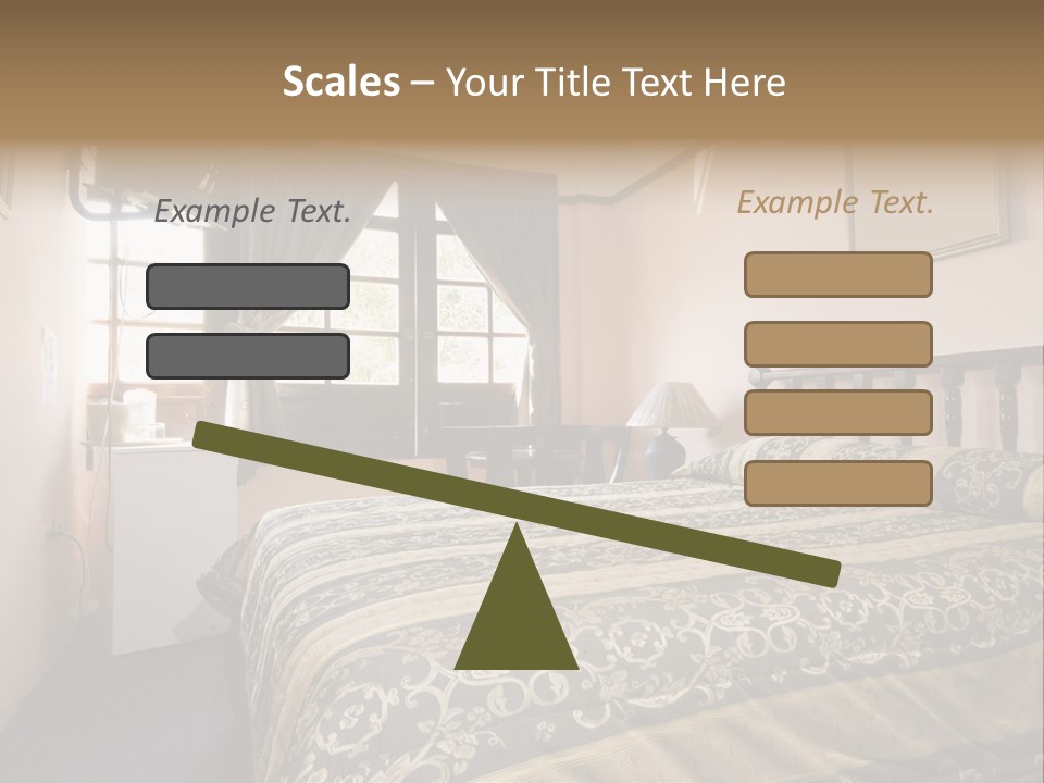 Native Hotel Room Dominican Republic Budget Simple PowerPoint Template