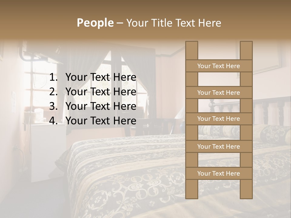 Native Hotel Room Dominican Republic Budget Simple PowerPoint Template