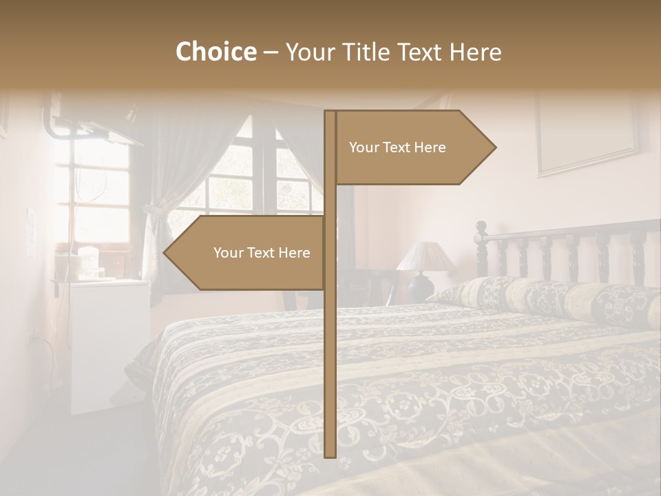 Native Hotel Room Dominican Republic Budget Simple PowerPoint Template