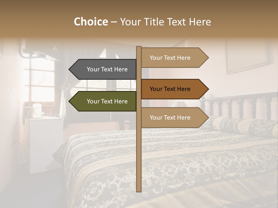 Native Hotel Room Dominican Republic Budget Simple PowerPoint Template