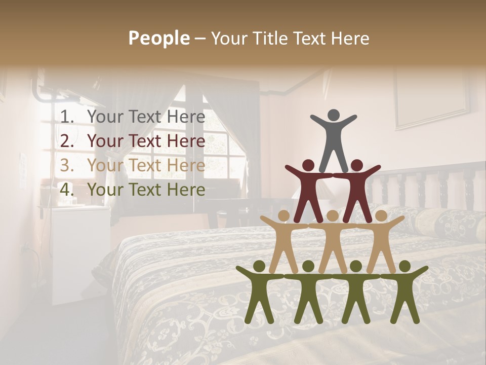 Native Hotel Room Dominican Republic Budget Simple PowerPoint Template