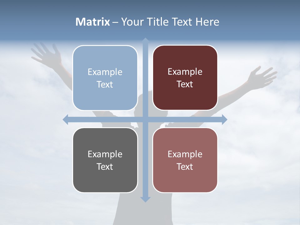 Relaxing With Sky Background (Abstract) PowerPoint Template