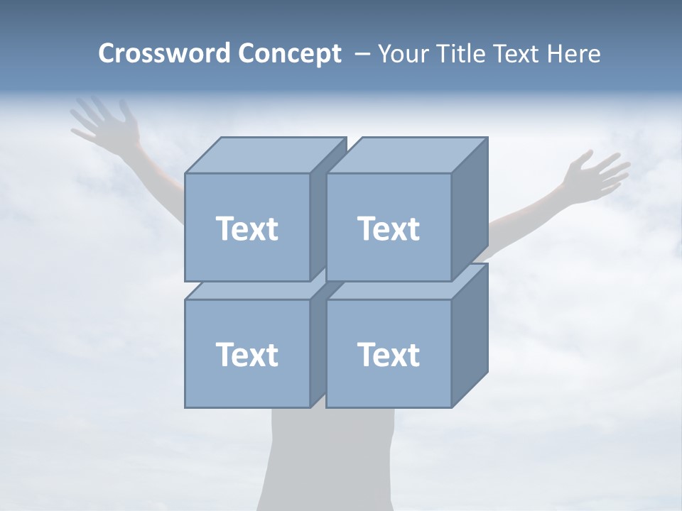 Relaxing With Sky Background (Abstract) PowerPoint Template