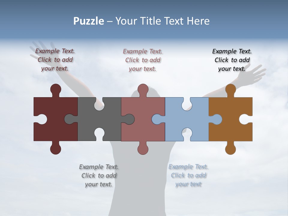 Relaxing With Sky Background (Abstract) PowerPoint Template