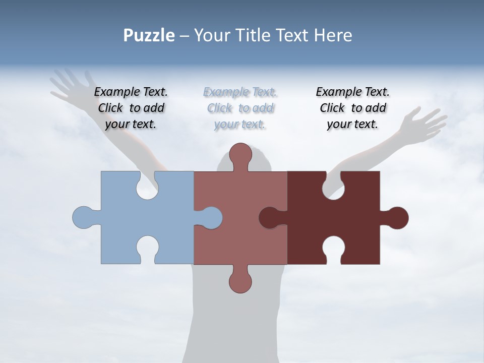 Relaxing With Sky Background (Abstract) PowerPoint Template