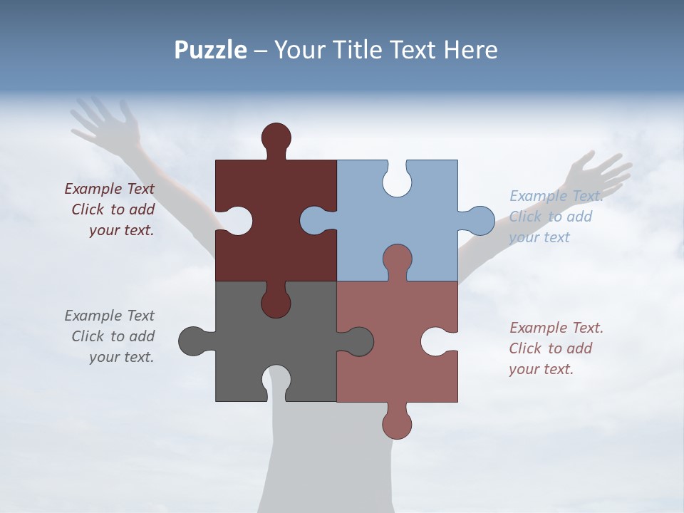 Relaxing With Sky Background (Abstract) PowerPoint Template