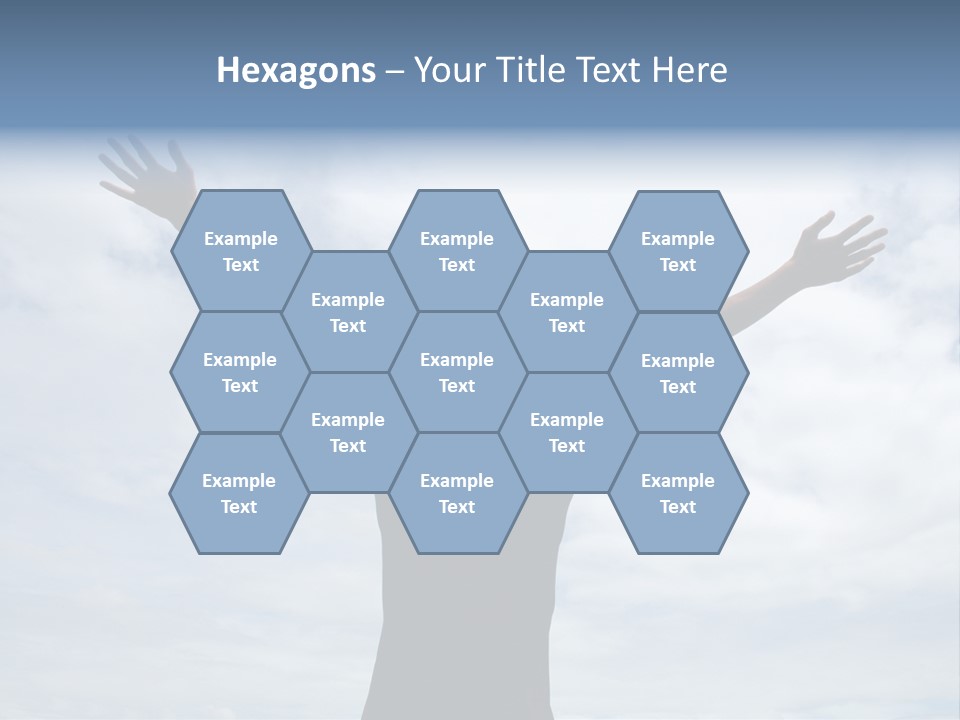 Relaxing With Sky Background (Abstract) PowerPoint Template