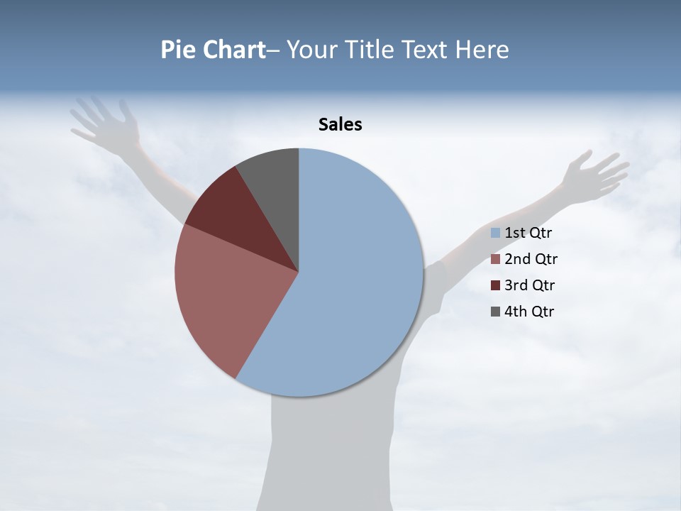Relaxing With Sky Background (Abstract) PowerPoint Template