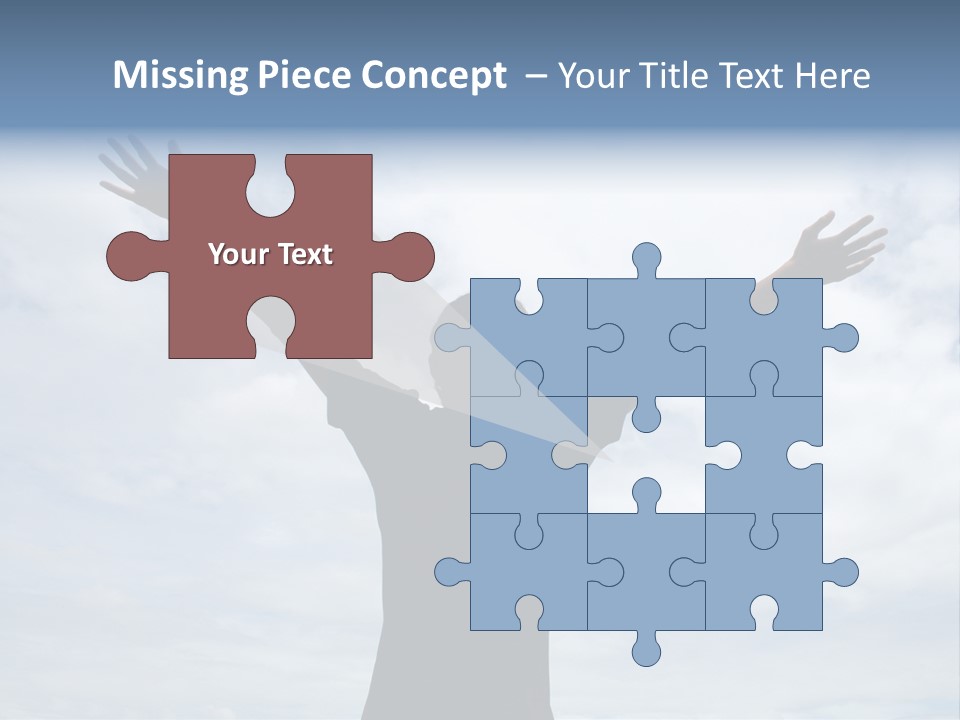 Relaxing With Sky Background (Abstract) PowerPoint Template