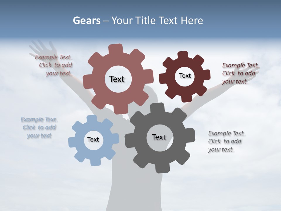 Relaxing With Sky Background (Abstract) PowerPoint Template