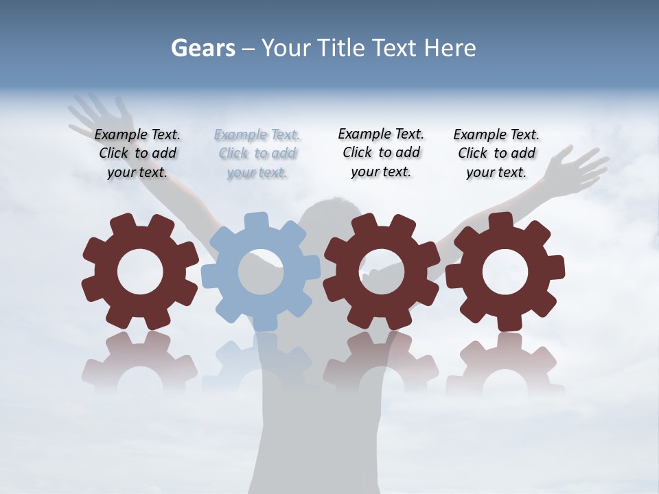 Relaxing With Sky Background (Abstract) PowerPoint Template