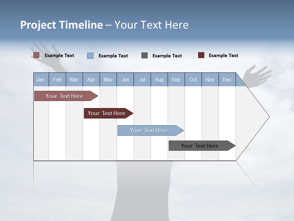 Relaxing With Sky Background (Abstract) PowerPoint Template