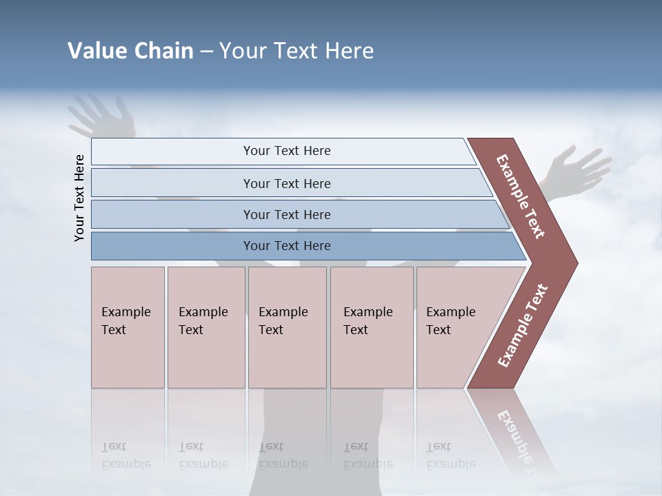 Relaxing With Sky Background (Abstract) PowerPoint Template