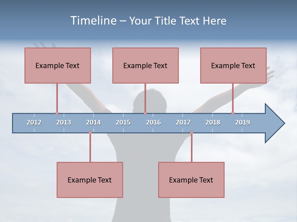 Relaxing With Sky Background (Abstract) PowerPoint Template