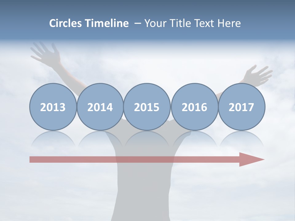 Relaxing With Sky Background (Abstract) PowerPoint Template