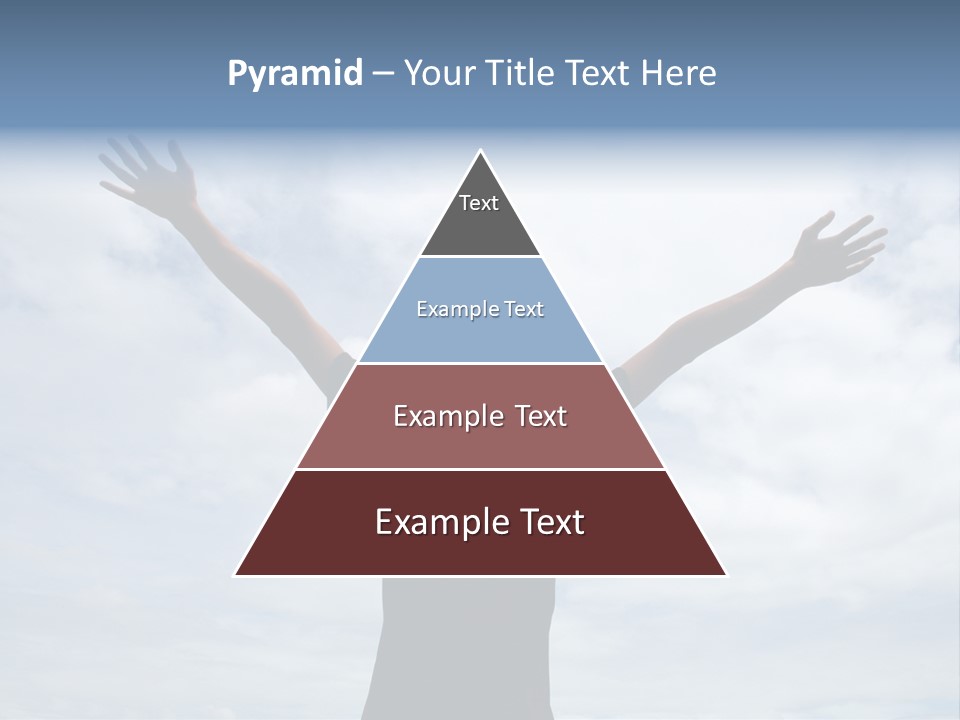Relaxing With Sky Background (Abstract) PowerPoint Template