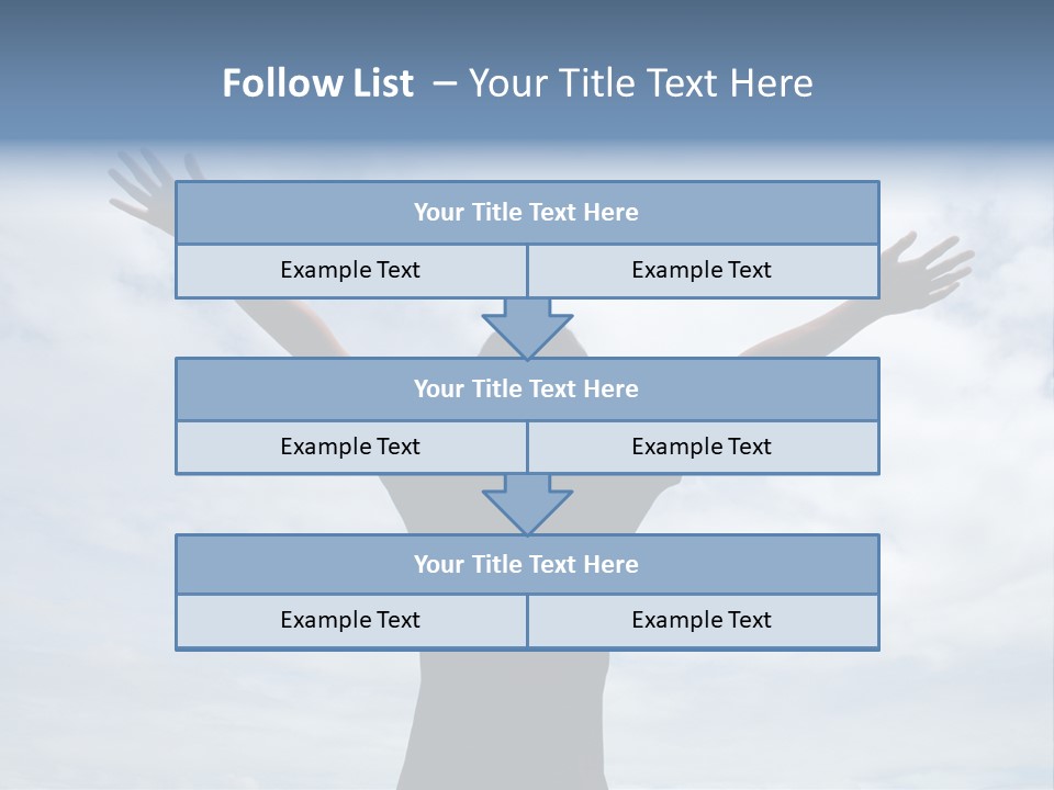 Relaxing With Sky Background (Abstract) PowerPoint Template
