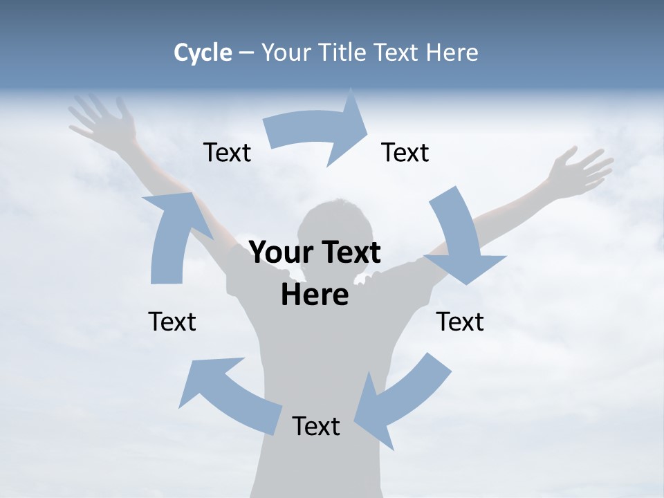 Relaxing With Sky Background (Abstract) PowerPoint Template