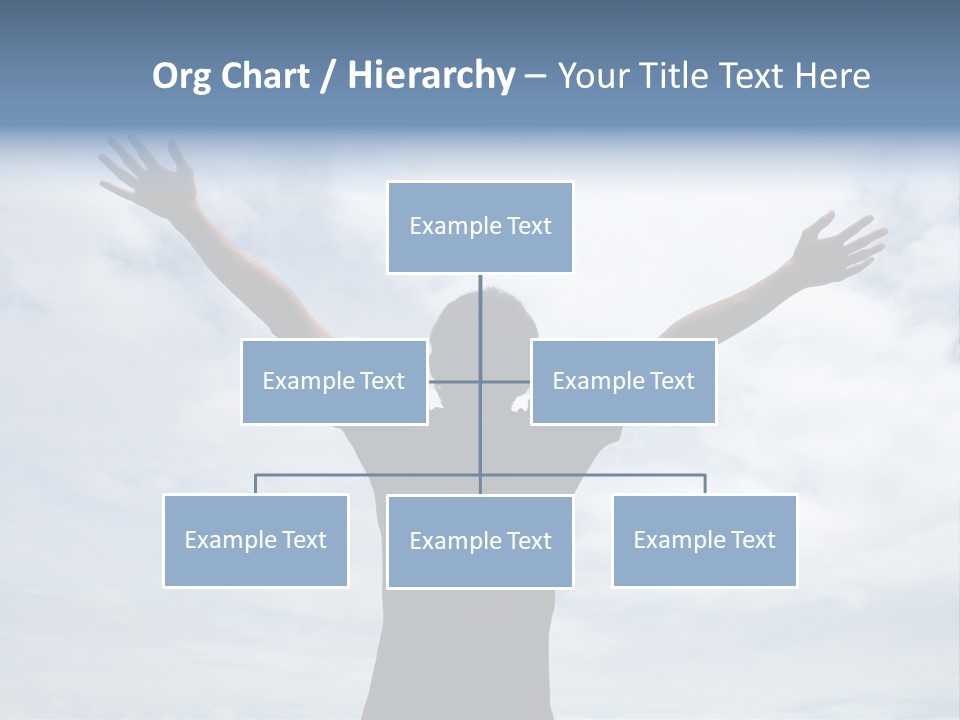 Relaxing With Sky Background (Abstract) PowerPoint Template
